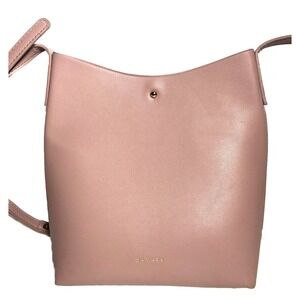 Samara Rose Pink Peony Vegan Leather Crossbody Purse Bag Anthropologie